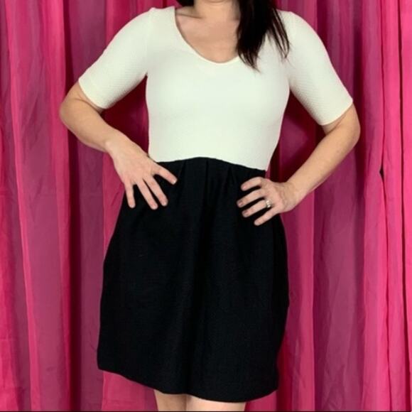 Ganni a line short sleeved little black cocktail party dress, XS - Picture 1 of 7